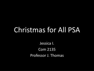 Christmas for All PSA