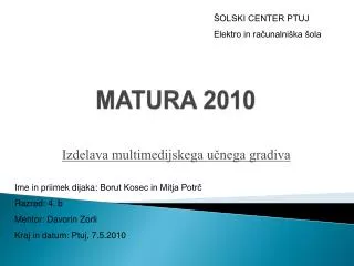 matura 2010
