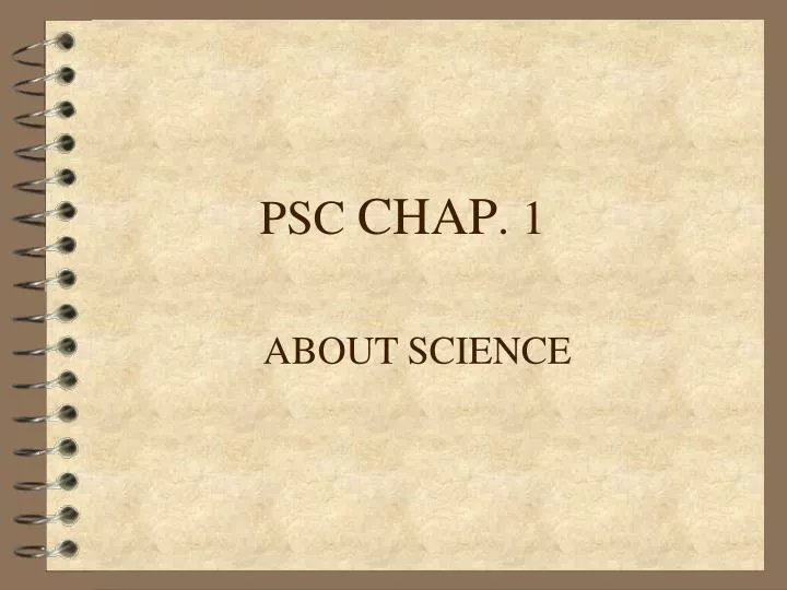 psc chap 1