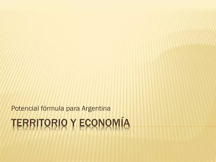 potencial f rmula para argentina