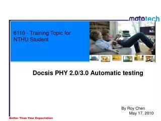 6110 - Training Topic for NTHU Student