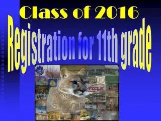 Registration for 11th grade