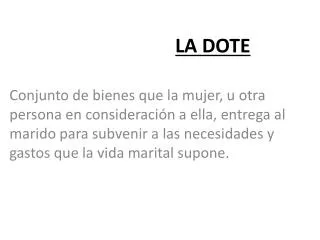 la dote