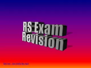 RS Exam Revision