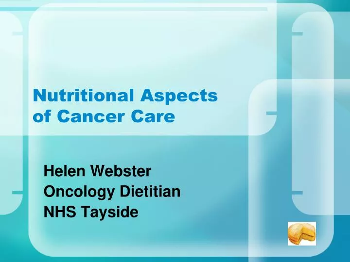 nutritional aspects of cancer care
