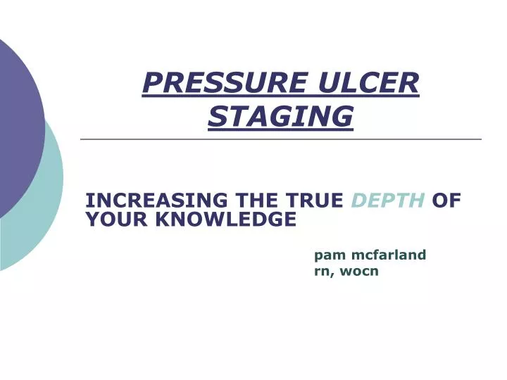 pressure ulcer staging