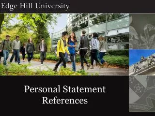 Personal Statement References