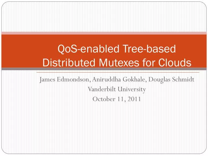 qos enabled tree based distributed mutexes for clouds