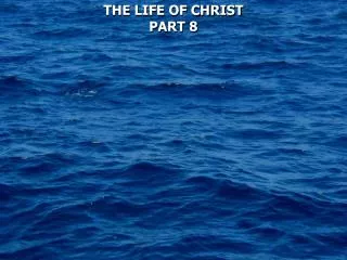 THE LIFE OF CHRIST PART 8