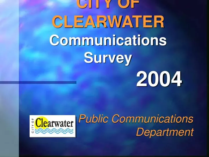 city of clearwater communications survey