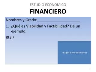 estudio econ mico financiero