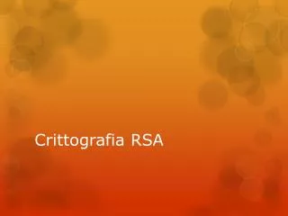 crittografia rsa