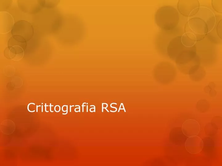 crittografia rsa
