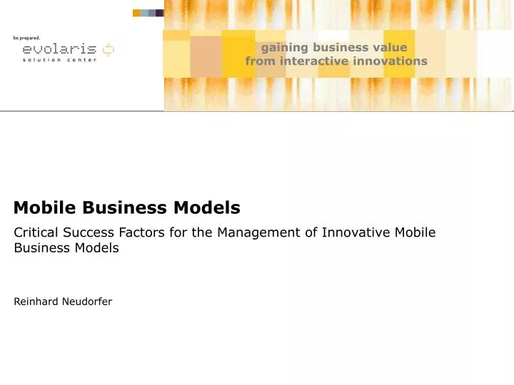 mobile business models