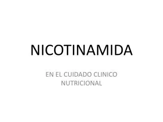 nicotinamida