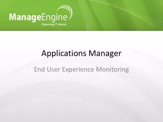 Applications Manager