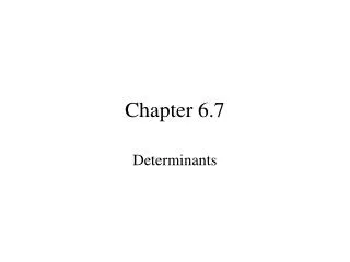 Chapter 6.7