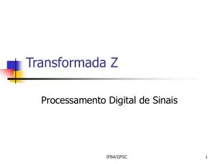 transformada z