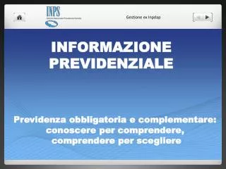 informazione previdenziale
