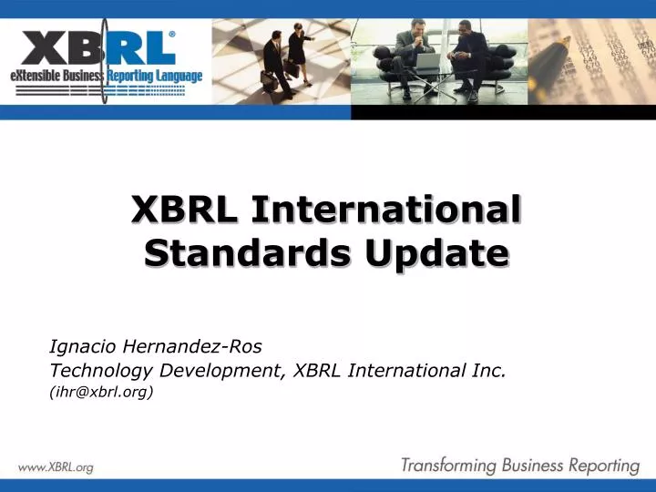 xbrl international standards update