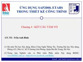 ng d ng sap2000 etabs trong thi t k c ng tr nh