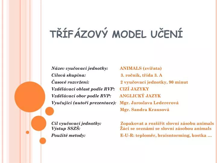 t f zov model u en