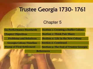 Trustee Georgia 1730- 1761