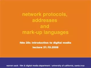 warren sack / film &amp; digital media department / university of california, santa cruz