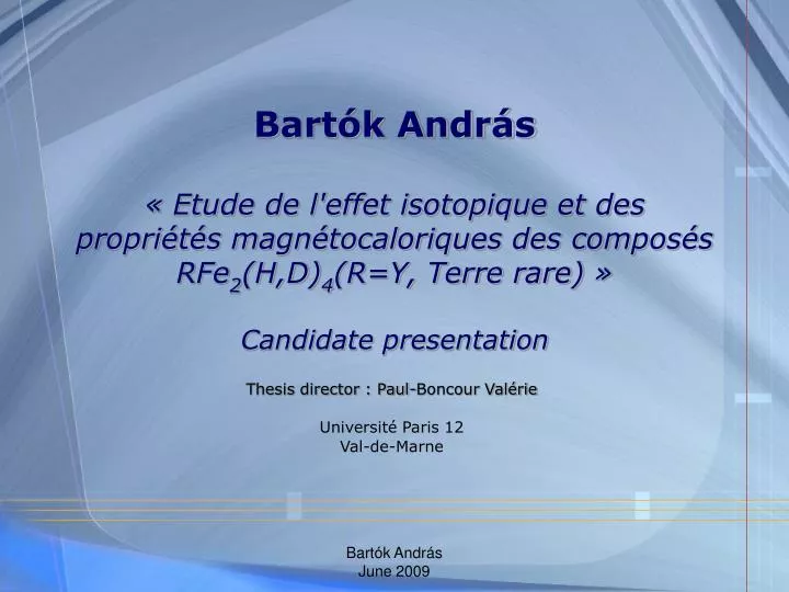 thesis director paul boncour val rie universit paris 12 val de marne