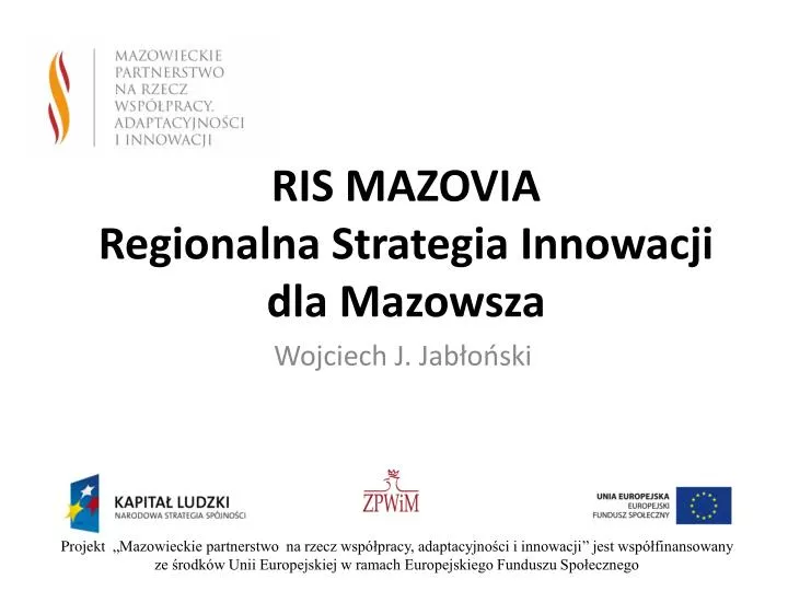 ris mazovia regionalna strategia innowacji dla mazowsza