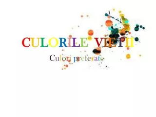 c u l o r i l e v i e t i i