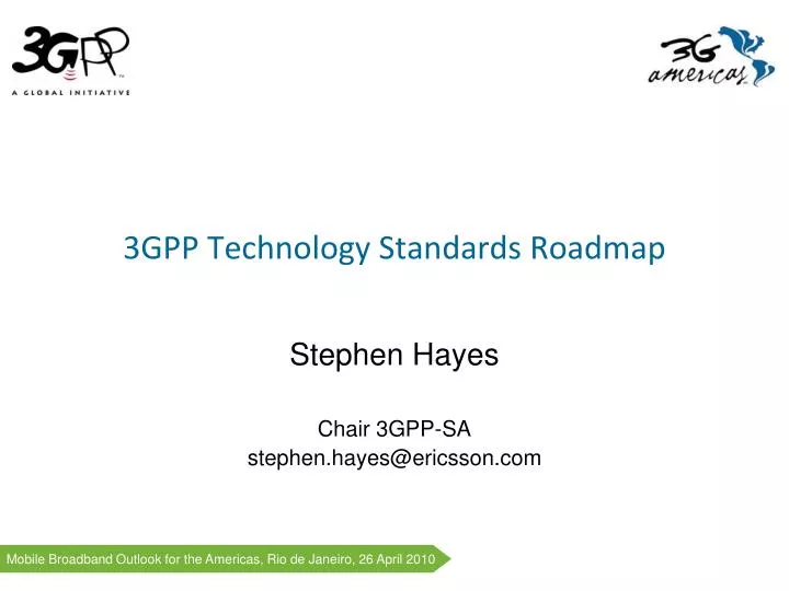 3gpp technology standards roadmap
