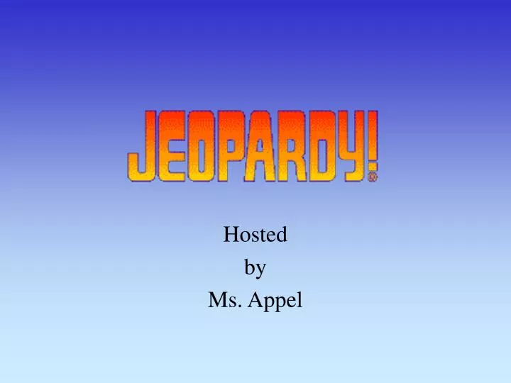 hosted by ms appel