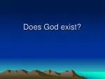 Does God exist? - slide 1