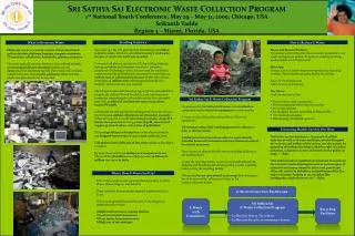 ? Sri Sathya Sai Electronic Waste Collection Program