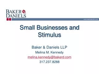 Small Businesses and Stimulus