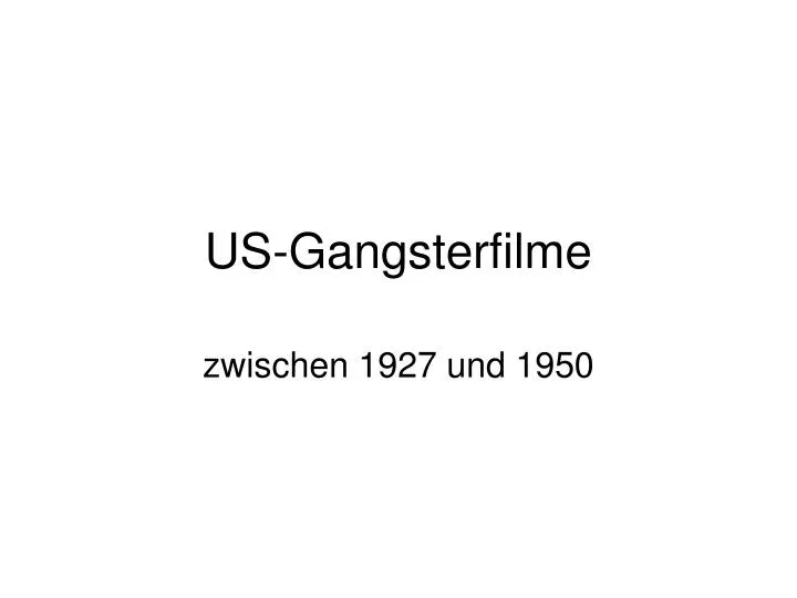 us gangsterfilme
