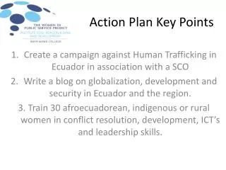 Action Plan Key Points