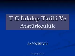 t c nk lap tarihi ve atat rk l k