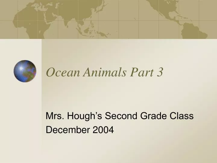 ocean animals part 3