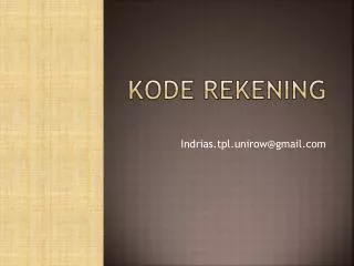 kode rekening