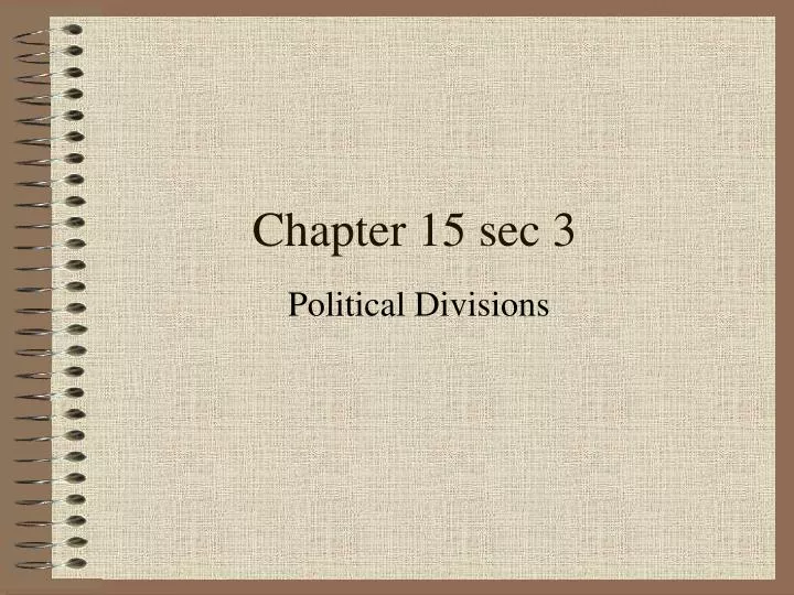 chapter 15 sec 3