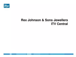 Rex Johnson &amp; Sons Jewellers ITV Central