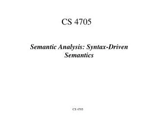 CS 4705