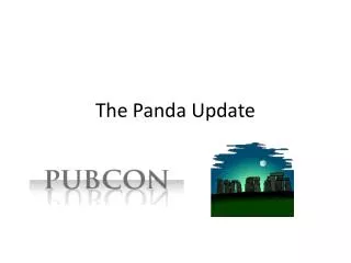 The Panda Update