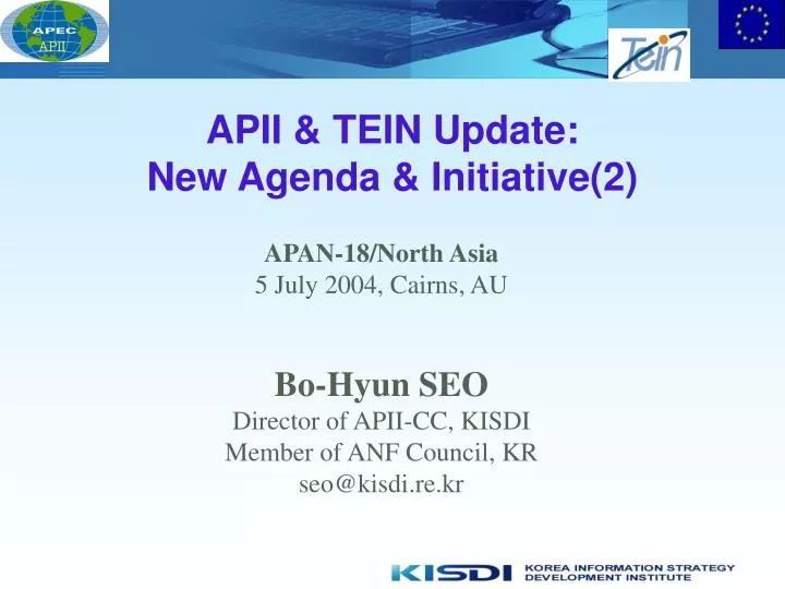 apii tein update new agenda initiative 2