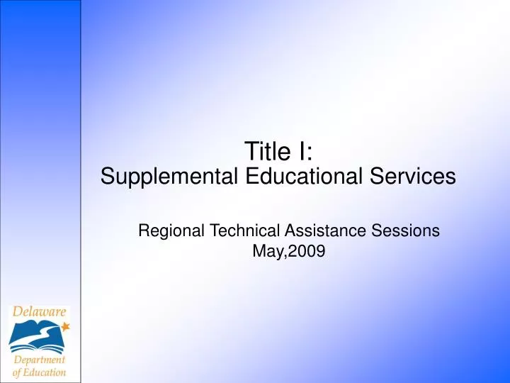 title i supplemental educational services