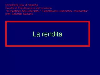 la rendita