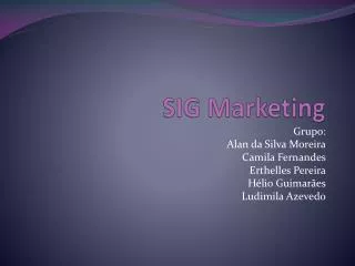 sig marketing