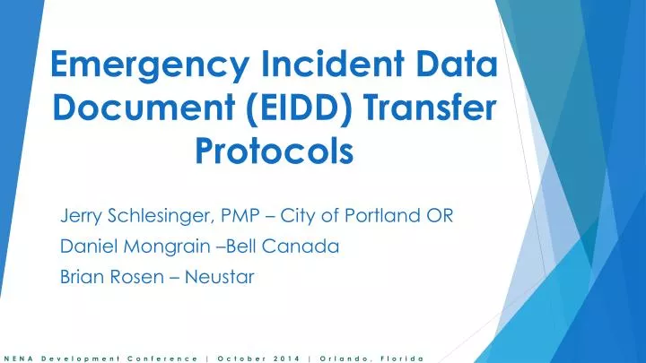 emergency incident data document eidd transfer protocols